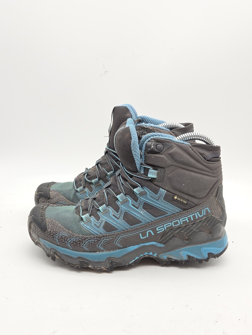 La Sportiva Ultra Raptor II Mid GTX Gore-tex Hiking Boots Blue Women's Size 6 - Picture 2 of 10
